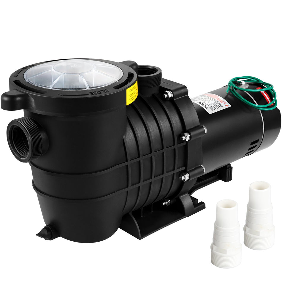 Swimming Pool Pump 1Hp 110V 5544Gph Powerful Self Priming Up To 36Ft Head Lift For Inabove Ground Pool Water Circulation W Strainer Basket And 2Pcs 1 12 Npt Connectors Ul Certified