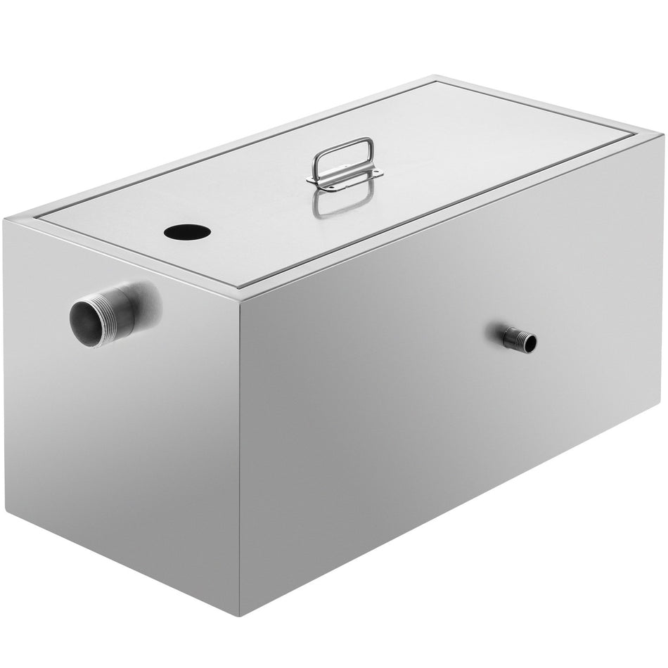 8 Lb Commercial Grease Trap 6 Gpm Commercial Grease Interceptor Stainless Steel Grease Trap Wtop Side Inlet Under Sink Grease Trap For Restaurant Factory Home Kitchen