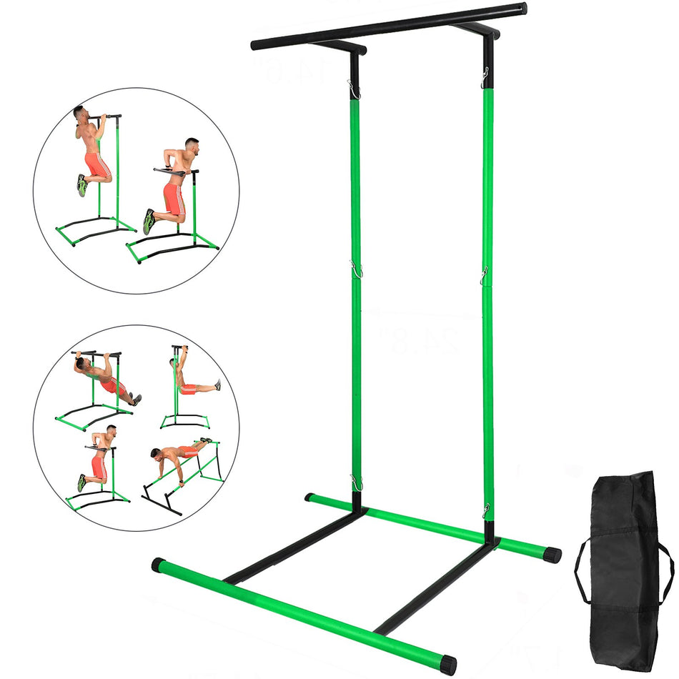 330Lbs Pull Up Dip Station Power Tower Station Multi Station Power Tower Workout Pull Up Station With Carry Bag For Home Fitness Greenhappybuygreen2001