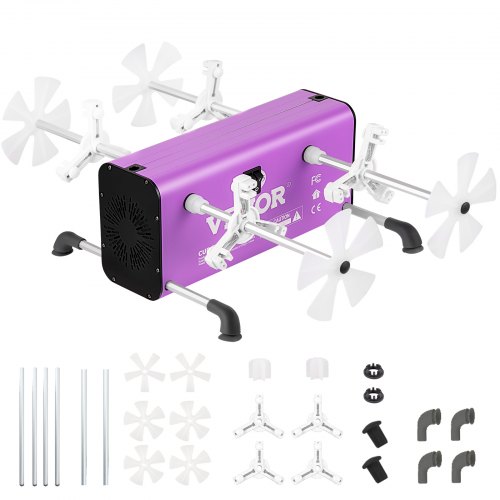 4 Cup Turner 2 Speeds Multiple Tumbler Spinner Rotator Machine Kit With 4 Removable And Adjustable Arms Mute Motor Aluminum Alloy Frame 4 Independent Switches For Diy Glitter Craftspurple
