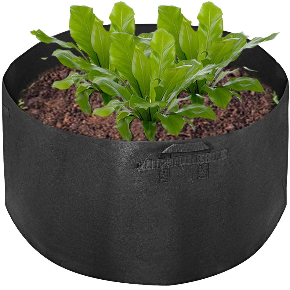 6 Pack 100 Gallon Plant Grow Bag Aeration Fabric Pots With Handles Black Grow Bag Plant Container For Garden Planting Washable And Reusable