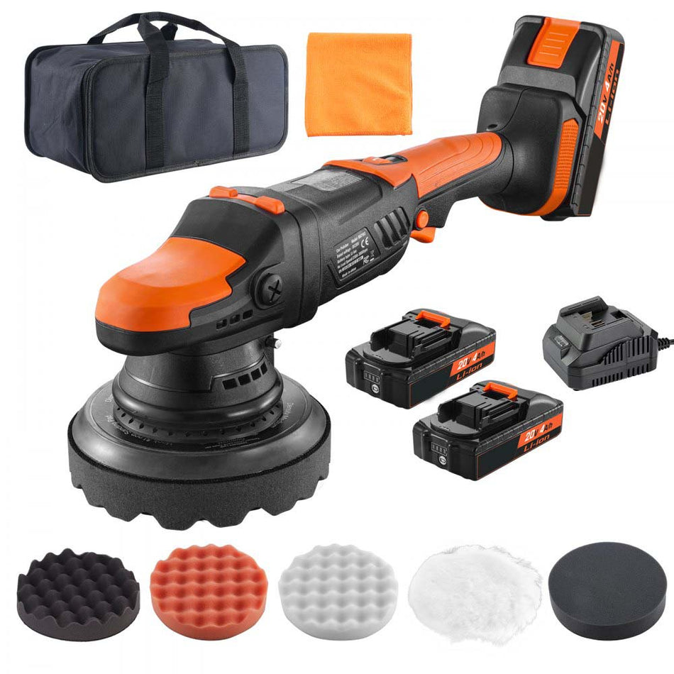 20V Cordless Buffer Polisher 6 Brushless Polisher With 1Pcs 40Ah Battery