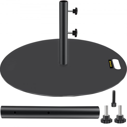 Umbrella Base 27 Round Umbrella Base 39Lbs Umbrellas Holder Stand Cast Iron Umbrella Base For 15 1875 Umbrella Pole Market Umbrella Base With 14 Height Pipe For Yardgardendeck