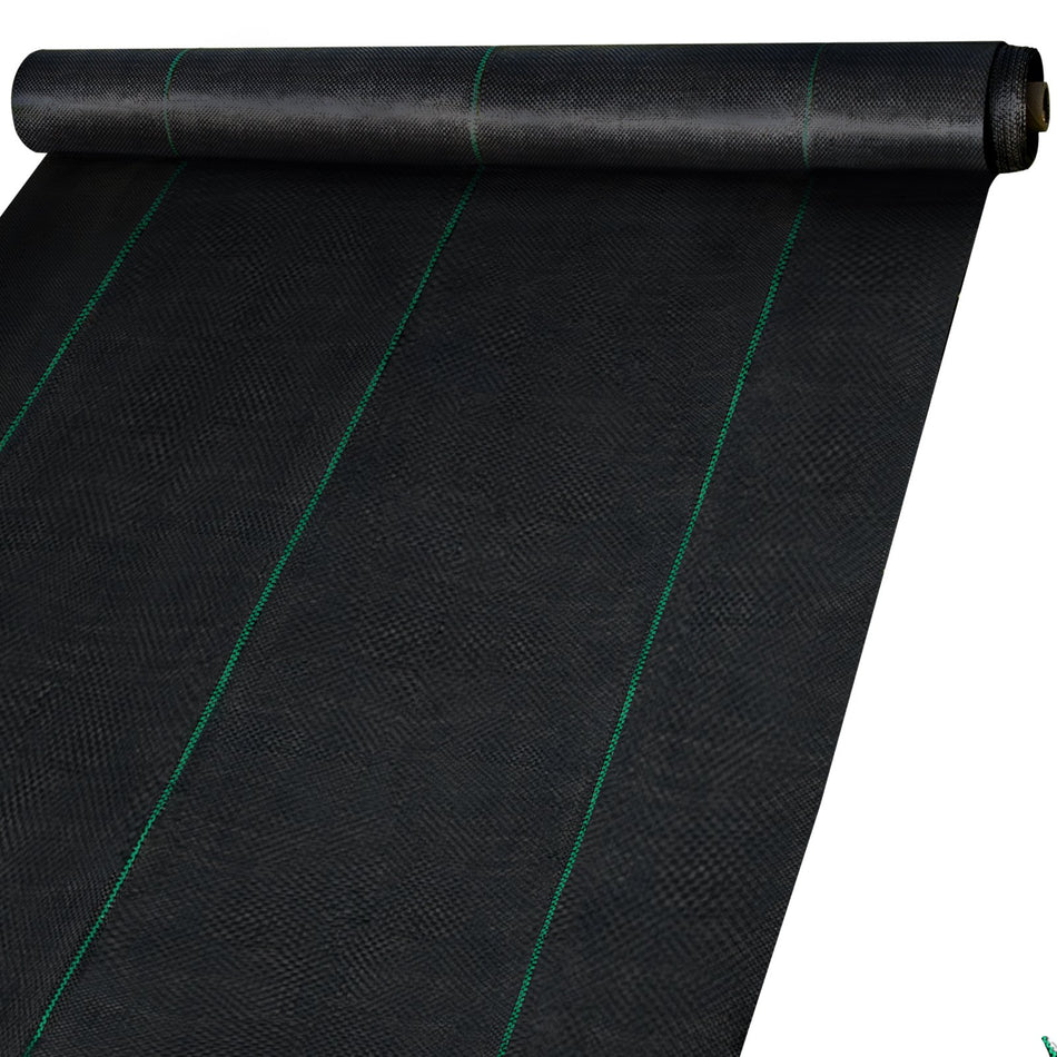6Ft300Ft Premium Weed Barrier Fabric Heavy Duty 24Oz Woven Weed Control Fabric High Permeability Good For Flower Bed Geotextile Fabric For Underlayment Polyethylene Ground Cover